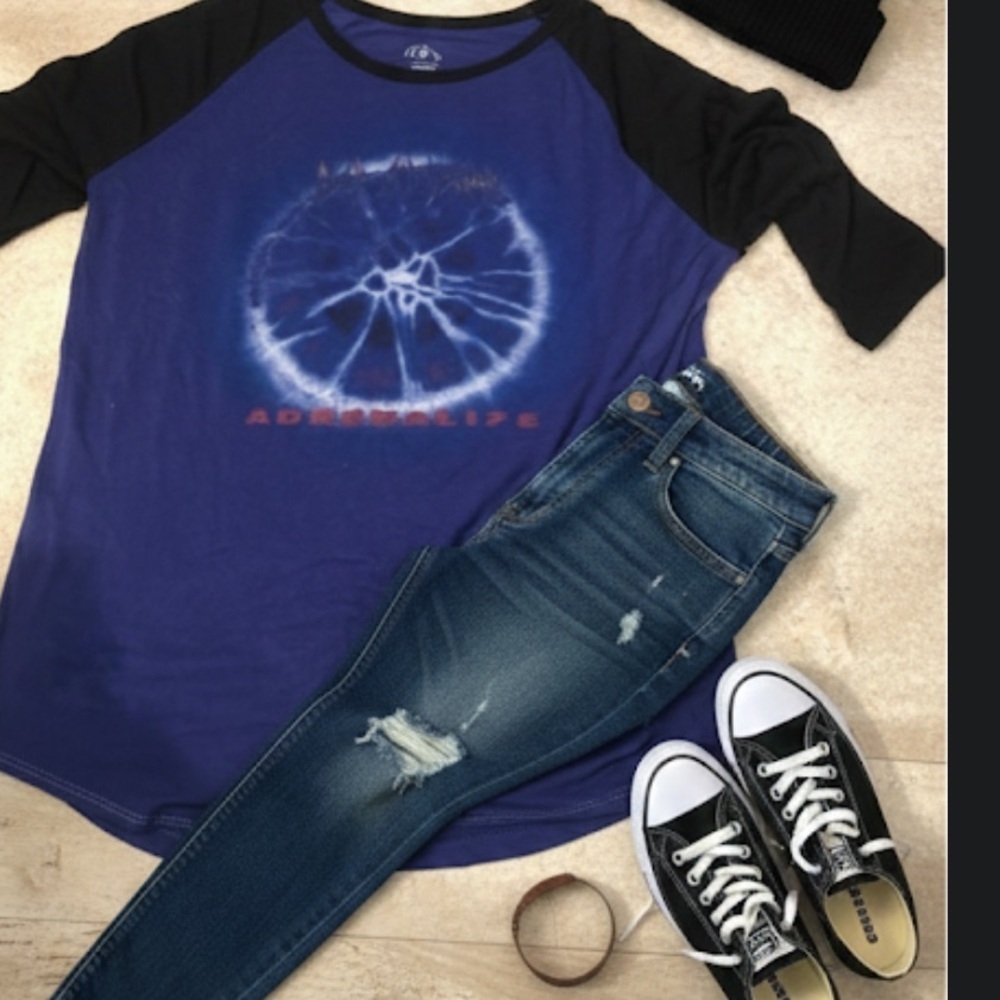 Def Leppard baseball t-shirt 🎶 adrenalize recycled karma